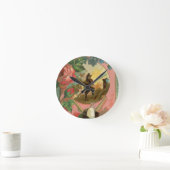 ヴィンテージ1880の消防士の戦闘機カバー ラウンド壁時計 (ホーム)