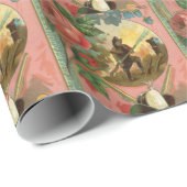 ヴィンテージ1880の消防士の戦闘機カバー ラッピングペーパー (ロールコーナー)