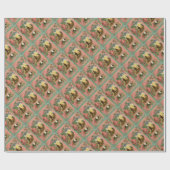 ヴィンテージ1880の消防士の戦闘機カバー ラッピングペーパー (フラット)