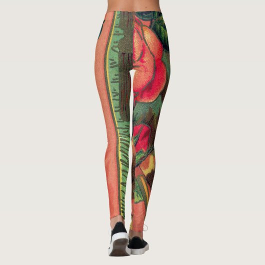 ヴィンテージ1880の消防士の消防士のアートレギンス レギンス (裏面)