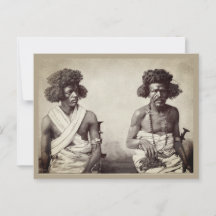ヴィンテージ1880の黒人頭髪ファッションはがき