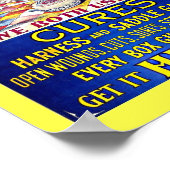 ヴィンテージ1880馬の塗布剤：プラットホース軟膏 ポスター (角)