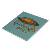 ヴィンテージ1883年の走行のツェッペリン型飛行船 タイル (側面)