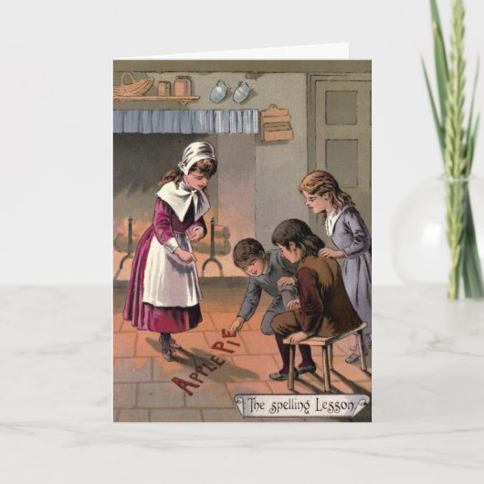 ヴィンテージ1885 Goody 2つの靴グリーティングカード カード (正面)