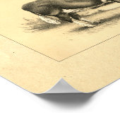 ヴィンテージ1888ブルプリント ポスター (角)