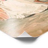 ヴィンテージ1888母と眠るベビー，復元 フォトプリント            (角)