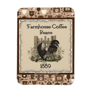 「ヴィンテージ1889ファームハウスコーヒーアド」 マグネット