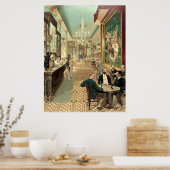 ヴィンテージ1890サロン ポスター (キッチン)