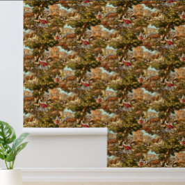 ヴィンテージ1890ビクトリアン年の牧歌的な情景パターン 壁紙