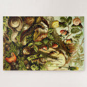 ヴィンテージ1890年ビクトリアンカタツムリ ジグソーパズル (横)