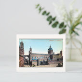 ヴィンテージ1890年代パレルモシチリア大聖堂 ポストカード (スタンド正面)