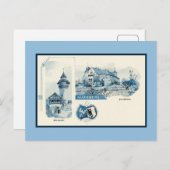 ヴィンテージ1890年代リトヌエルンベルクニュルンベルク ポストカード (正面/裏面)