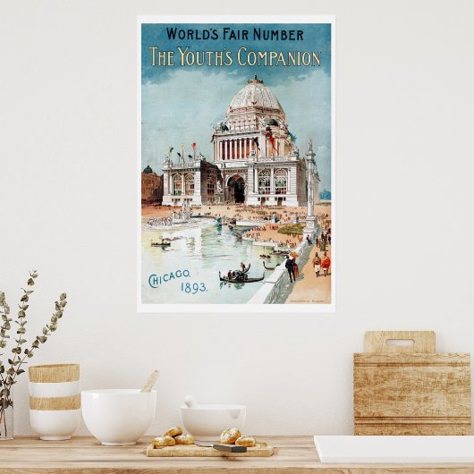 ヴィンテージ1893シカゴワールドフェア・エキスポ ポスター (キッチン)