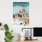 ヴィンテージ1893シカゴワールドフェア・エキスポ ポスター (ホームオフィス)