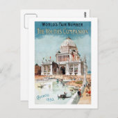 ヴィンテージ1893シカゴワールドフェア・エキスポ ポストカード (正面/裏面)