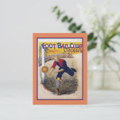 ヴィンテージ1894サッカーサッカー広告ポスター ポストカード (スタンド正面)