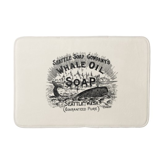 ヴィンテージ1894年ビクトリアン鯨油石鹸 バスマット (正面)