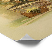 ヴィンテージ1895ハ芸術的ウス絵画ズカラープリント ポスター (角)