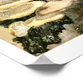 ヴィンテージ1895マッシュルームの木の真菌アートプリント ポスター (角)