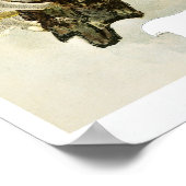 ヴィンテージ1895マッシュルームの木の真菌アートプリント ポスター (角)