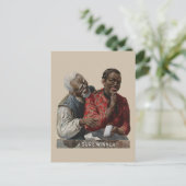 ヴィンテージ1895葉巻とアフリカ系アメリカ人 ポストカード (スタンド正面)