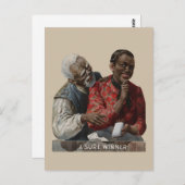 ヴィンテージ1895葉巻とアフリカ系アメリカ人 ポストカード (正面/裏面)