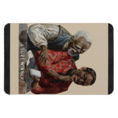 ヴィンテージ1895葉巻とアフリカ系アメリカ人 マグネット (横)