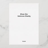 ヴィンテージ1896クリスマス出生と子供 箔シーズンカード (裏面)