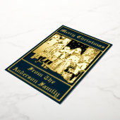 ヴィンテージ1896クリスマス出生と子供 箔シーズンカード (回転した状態)