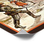 ヴィンテージ1898ヤング・クロンダイク小説 ポスター (角)