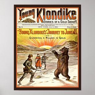 ヴィンテージ1898ヤング・クロンダイク小説 ポスター