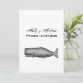 ヴィンテージ19センチュリークジラスケッチ 招待状 (スタンド正面)