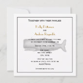 ヴィンテージ19センチュリークジラスケッチ 招待状 (裏面)