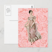ヴィンテージ19世紀の女性 ポストカード (正面/裏面)