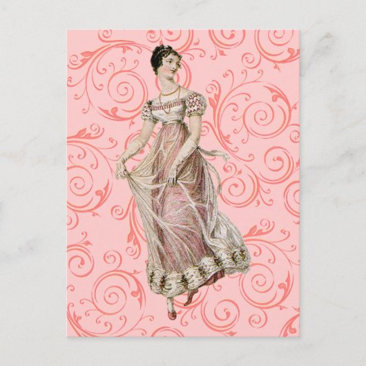 ヴィンテージ19世紀の女性 ポストカード (正面)