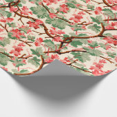 ヴィンテージ19世紀の花柄 ラッピングペーパー (角)