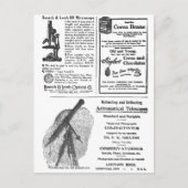 ヴィンテージ19世紀広告新聞おもしろいファブ ポストカード (正面)