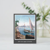 ヴィンテージ1900カイロエジプトオンザナイル川 ポストカード (スタンド正面)