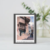 ヴィンテージ1900カイロエジプトシェイクズハウスナハジン ポストカード (スタンド正面)