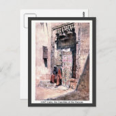 ヴィンテージ1900カイロエジプトハーレムの守護者 ポストカード (正面/裏面)