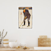 ヴィンテージ1900ズゴルフプリント ポスター (キッチン)