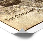 ヴィンテージ1900ラグビープリント ポスター (角)