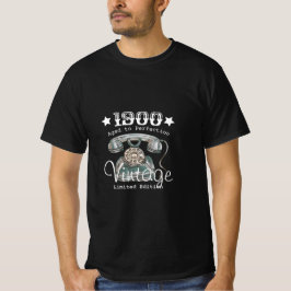 ヴィンテージ1900ロータリー古い家庭電話の誕生日ギフトT Tシャツ