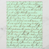 ヴィンテージ1900年の女性傘の古い脚本書 (裏面)