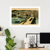 ヴィンテージ1900年代アルジェの一般見解 ポスター (ホームオフィス)