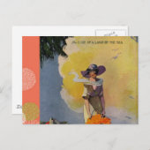 ヴィンテージ1900年代イラストレーション:海によって ポストカード (正面/裏面)