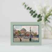 ヴィンテージ1900年代ウィーン大学アート ポストカード (スタンド正面)