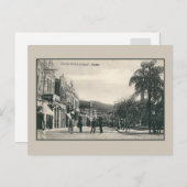 ヴィンテージ1900年代サントス通りシーンブラジル ポストカード (正面/裏面)