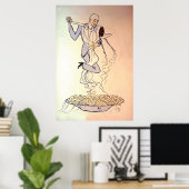 ヴィンテージ1900sタンゴ踊り ポスター (ホームオフィス)