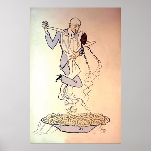 ヴィンテージ1900sタンゴ踊り ポスター (正面)